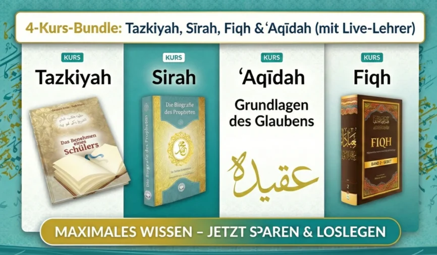 4-Kurs-Bundle - Tazkiyah, Sīrah, Fiqh - Aqīdah (mit Live-Lehrer) 2